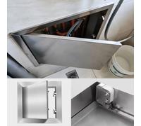 Trampilla Pladur Panel de Acceso Impermeable para Suelo, Techo o Pared, Puertas de Acero Inoxidable con Cierre de Presión para Cocinas de Exterior