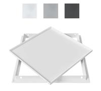 Trampilla Pladur Panel De Acceso Metálico Al Techo, Trampilla Pladur Tapa De Registro Para Ducha De Baño, Aluminio, Incluye Tornillos De Montaje, Puerta De Servicio Oculta(White,50 * 50cm)
