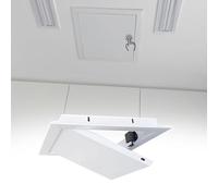 Trampilla Pladur Panel de Acceso Para Techo con Apertura Por Clic, Pequeño Panel de Acceso para Trampilla de Revisión de Fontanería, Tapa de Acceso a Servicios con Marco de Aluminio(White,15x15cm(5.9x
