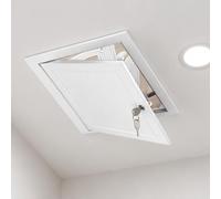 Trampilla Pladur Panel de Acceso y Trampilla de Inspección Metálica para Techos, Cubierta para Huecos en Pared con Cerradura y Llave, Puerta de Servicio para Áticos en Paneles de Yeso