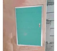 Trampilla Pladur Puerta de Acceso Al Ático con Placa de Yeso y Manija, Panel de Acceso a Pared Grande de Montaje Empotrado, Puerta Oculta para Plomería, Trampilla de Inspección Que Se Puede Pintar(35x