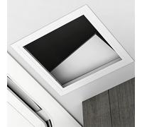 Trampilla Pladur Tapa De Registro 150 200 300 400 500mm, Trampilla De Inspección Empotrada, Tornillos Incluidos, Panel De Acceso Oculto Para Techo Trampilla Pladur(White,25 * 25cm)