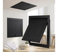 Trampilla Pladur Tapa de Registro de Aluminio, Panel de Acceso para Fontaneria Electrica, 20x20 30x30 40x40cm Puerta de Inspección de Paneles de Yeso, para Hotel, Uso en Baño(Black,400x600 mm)