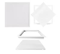 Trampilla Techo y Pared, Puerta de Inspección Pladur Blanca, Trampilla de Mantenimiento Resistente, Panel de Acceso para Tapa Contador Luz 20x40cm 30x60cm 45x45cm(40x40cm)