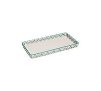 Tranquillo Bandeja Oriental Rectangular de cerámica Impresa a Mano para el baño 23 x 12 x 2,5 cm