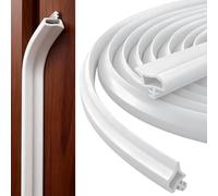 TranRantic Junta de marco de puerta de 6 m para aislamiento acústico, goma blanca, junta para puerta de habitación, marco de madera para 2,5-3,5 mm, burlete para protección contra la humedad