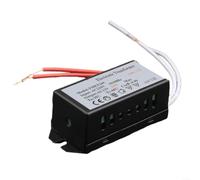 Transformador electrónico AC220 V a CA 12 V 20 - 50 W para halógenos xenón G4, regulable, carcasa de metal, silencioso, compacto (20 W)