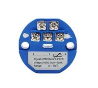 Transmisor de temperatura de resistencia térmica tipo PT100 a 4-20mA -50-50 0-50 0-100 200 300 grados Entrada RTD 4-20mA Salida DC24V