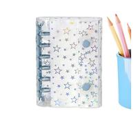 Transparente para Carpeta Carcasa para Libreta A7 con Purpurina de Estrella