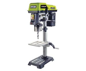 Trapano A Colonna 5 Velocit? Ryobi 390 Watt | 5 velocidades de 510 a 2430 rpm, base de hierro fundido, altura de mesa ajustable, cruz de visión, llaves de servicio