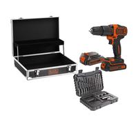 Trapano percussione batteria black & decker bdchd181b2fc