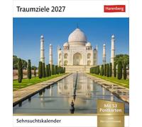 Traumziele Sehnsuchtskalender 2027 - Wochenkalender mit 53 Postkarten: Reise-Kalender mit 53 hochwertigen Postkarten der schönsten Reiseziele der Welt. Postkartenkalender 2027