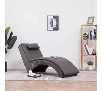 Traylux Tumbona de relax con función de masaje y función de calefacción en piel sintética, acolchada, ergonómica, ajustable, para salón y dormitorio, cómoda silla de salón con cojín