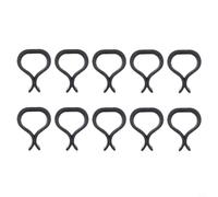 Trayneel 10 clips antideslizantes para muebles de patio, conectores de plástico negro para sillas de mimbre de ratán, sofá seccional, cierres de alineación para sofá de jardín al aire libre, diseño