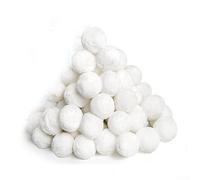 Trayneel Bolas de filtro de piscina, fibra de poliéster para cartucho de arena y filtros de piscina DE, reutilizables, lavables, de alta absorción para piscinas, acuarios, 1000 g (300 g)