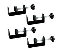 Trayneel Clips para muebles de patio, abrazaderas ajustables para sofá seccional, acero al carbono, goma de aluminio, cierres de silla de mimbre para cojines, toallas, manteles, mantas, 4 juegos B