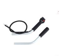 Trayneel Conjunto de interruptor del acelerador, mango de repuesto para cepillo de cortacésped, agarre ergonómico, fácil instalación, mochila de mano de ajuste ancho, montaje lateral, hierba T (D)