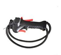 Trayneel Conjunto de interruptor del acelerador, mango de repuesto para cepillo de cortacésped, agarre ergonómico, fácil instalación, mochila de mano de ajuste ancho, montaje lateral, hierba T (A)