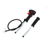 Trayneel Conjunto de interruptor del acelerador, mango de repuesto para cepillo de cortacésped, agarre ergonómico, fácil instalación, mochila de mano de ajuste ancho, montaje lateral, hierba T (E)