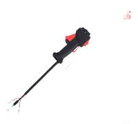 Trayneel Conjunto de interruptor del acelerador, mango de repuesto para cepillo de cortacésped, agarre ergonómico, fácil instalación, mochila de mano de ajuste ancho, montaje lateral, hierba T (F)