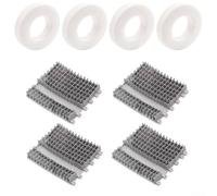 Trayneel Juego de cepillo de escalada y anillos para limpiador de piscina Dolphin Plus DX5 Plus M400, piezas de repuesto para robot de piscina, limpieza mejorada, 4 piezas de PVA de escalada (8 piezas