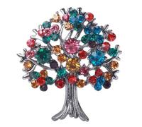 Trees of Life - Broche de cierre seguro multiusos con diseño de árboles de la vida, adorno delicado para reuniones, realzadores de atuendos elegantes, One Size, como se describe