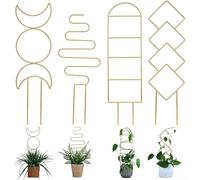 Trellis Hierro 33cm Jardín Exterior Trellis Hierro 33cm Jardín(golden) | geométrico para lunar, para decoración elegante, para ideal interior exterior, acabado óxido