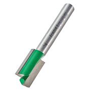 Trend CraftPro - Broca de corte recto de dos flautas, vástago de 1/4 pulgadas, diámetro de corte de 11,1 mm y longitud de corte de 19,1 mm, punta de carburo de tungsteno, C017X1/4TC