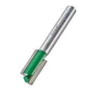 Trend CraftPro Cortador de Fresadora Recto de Doble Filo, Vástago de 1/4 de pulgada, Diámetro de Corte de 10mm y Longitud de Corte de 19.1mm, metal duro (TCT), C016X1/4TC