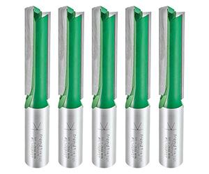 Trend CraftPro Cortador encimeras 1/2" mango 12,7mm Pack 5 | Pack 5 fresas TCT de carburo de tungsteno para montaje cocina y recorte de encimeras, 50mm, CR/KFP/5