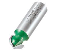 Trend CraftPro Fresa para Router Cavetto, Mango de 1/2 Pulgada, Radio de 6,35mm y Diámetro de Corte de 7,9mm, metal duro (TCT), C054X1/2TC