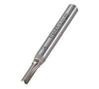 Trend CraftPro Cortador de Fresadora Recto de Doble Filo, Vástago de 1/4 de pulgada, Diámetro de Corte de 4mm y Longitud de Corte de 11.1mm, metal duro (TCT), C002X1/4TC