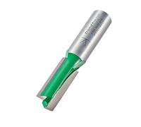 Trend CraftPro Fresa Recta 2 Flautas 32mm Mango 1/2 Doble Filo | Fresa recta de router TCT de carburo de tungsteno, 32 mm de corte y mango 1/2\" para ranuras limpias y precisas C022X1/2TC