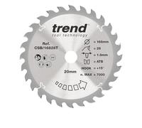 Trend Disco sierra circular madera 168mm 28T TCT 20mm