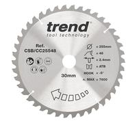 Trend Disco sierra tronzadora madera 255 mm x 30 mm 48 TCT