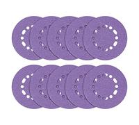 Trend Discos de lija de circonio de 150 mm para lijadora órbital aleatoria, grano 60, AB/150/60Z, paquete de 10