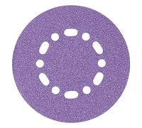 Trend Discos de lija de circonio de 150 mm para lijadora órbital aleatoria, grano 80, AB/150/80Z/B, paquete de 50