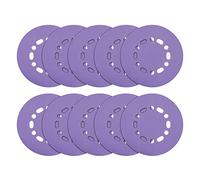 Trend Discos de lija de óxido de aluminio de 150 mm para lijadora órbital aleatoria, grano 180, AB/150/180A, paquete de 10