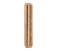 Trend Espigas de Madera 10 x 50 mm, Pack de 200, Haya con Ranuras para Cola a lo Largo, Certificación FSC DWL/10X50/200