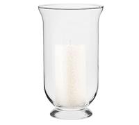 TREND FOR HOME Portavelas Hurricane 25 cm Transparente Porta Velas Decorativas para Decoraciones de Mesa de Boda Candelabro Votivo De Vidrio para La Luz del Té Velas Flotantes del Pilar, Azalea