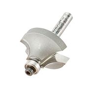 Trend Fresa para enrutador ovolo con rodamiento, radio 9,5 mm, 1/4 TCT