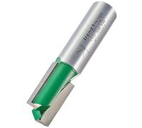 Trend CraftPro Cortador de Fresadora Recto de Dos Flautas, Mango de 1/2 Pulgada, Diámetro de Corte de 15mm y Longitud de Corte de 25mm, metal duro (TCT), C024AX1/2TC