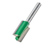 Trend CraftPro - Broca de corte recto de dos flautas, vástago de 1/4 pulgadas, diámetro de corte de 15 mm y longitud de corte de 25 mm, punta de carburo de tungsteno, C024AX1/4TC