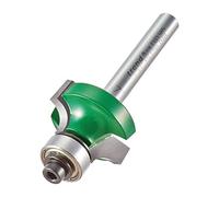 Trend CraftPro Fresa para Redondear con Rodamiento, Vástago de 1/4 Pulgada, Radio de 6.3mm, Longitud de Corte de 12.7mm, Incluye Múltiples Rodamientos, metal duro (TCT), C076X1/4TC