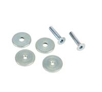 Trend HJ/1 HJ/1-Juego de Tope de bisagra (3 mm), 0 V, Plata