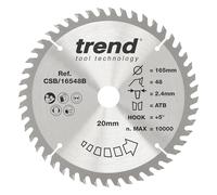 Trend Hoja sierra circular TCT 165 mm, 48 dientes, 20 mm