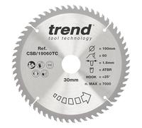 Trend Hoja sierra circular TCT 190 mm 60 dientes 30 mm