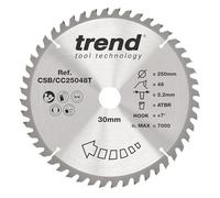 Trend Hoja sierra ingletadora ATBR 250 mm 48T, 30 mm TCT