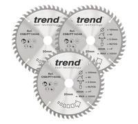 Trend Hojas sierra circular TCT HPL/Laminado 160mm 48T (3uds)