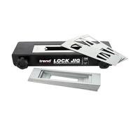 Trend Plantilla Profesional para Cerraduras, Tope Ajustable para Puertas de 34 mm a 58 mm, Abrazaderas de Liberación Rápida, 20 Plantillas Intercambiables, LOCK/JIG/C